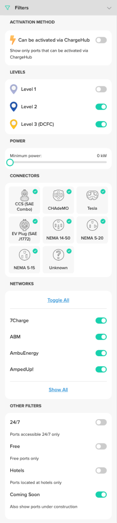 electric charger map