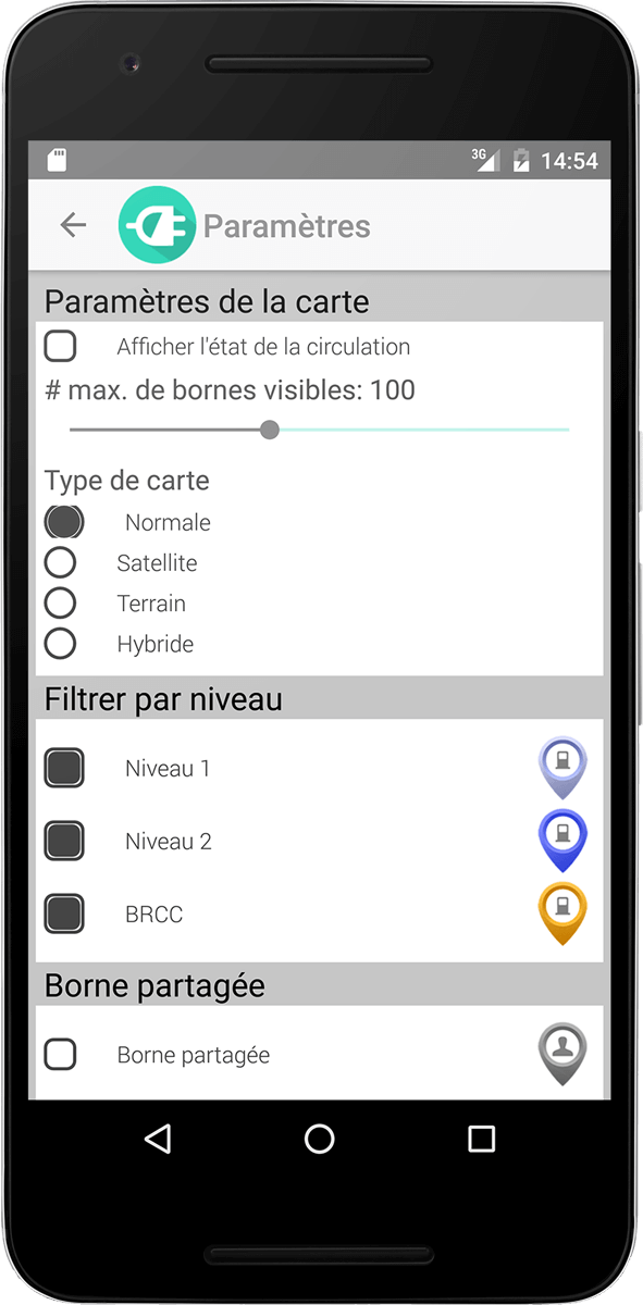 ChargeHub Android station details screenshot